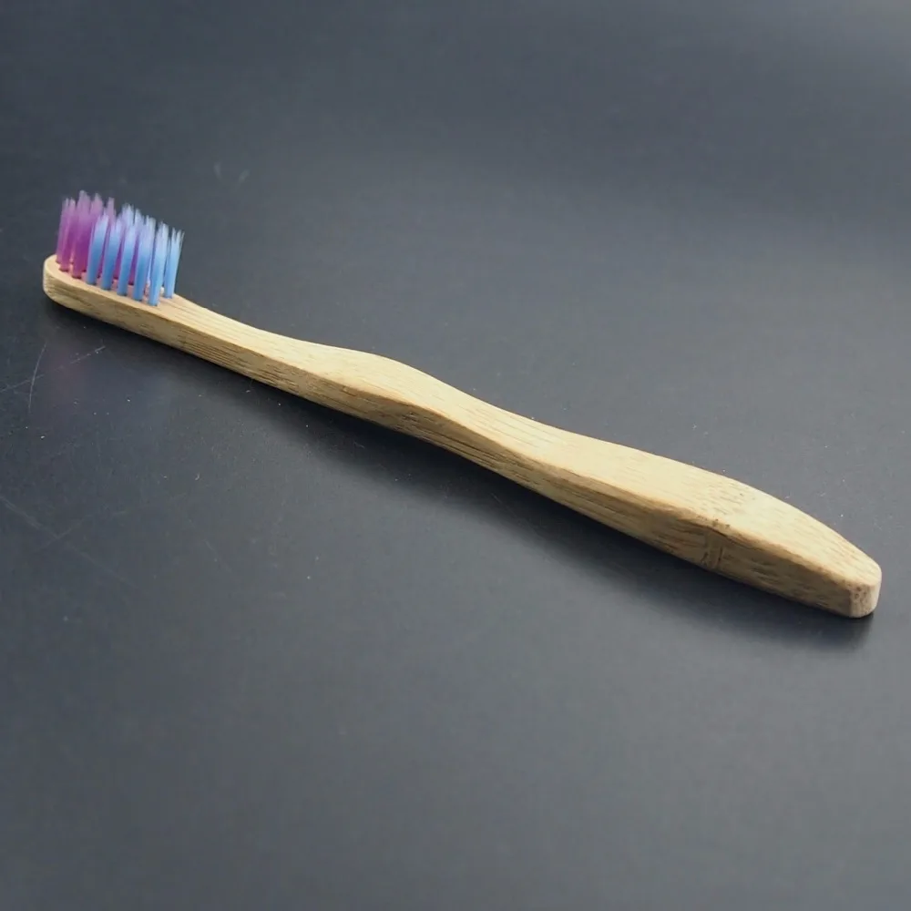 

DR.PERFECT 1 Pieces Child Soft Bamboo Teeth Brush Colorful Head Dental Care Toothbrush Wood Toothbrush Brush BPA Free Nylon