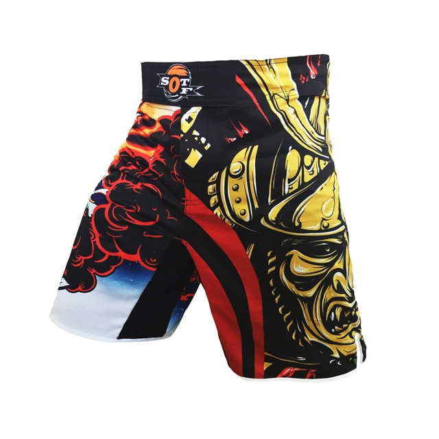 MMA Shorts Mens Boxing kickboxing shorts Fightwear MMA Kick Boxing ...