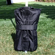 Ткань Оксфорд открытый навес ветрозащитный Fix сумка Портативный Черный тент фиксированный мешок с песком