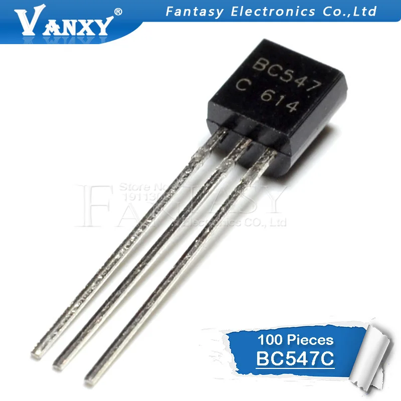 

100PCS BC547C TO-92 BC547 TO92 547C new triode transistor