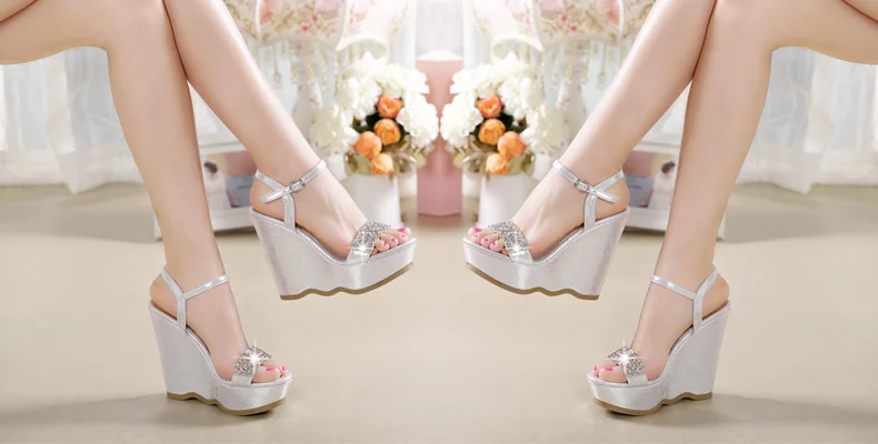 30_Womens Summer Fashion High Platform Wedges Small Size Shoes Online Elegant Rhinestone Sandals On Sale High Quality