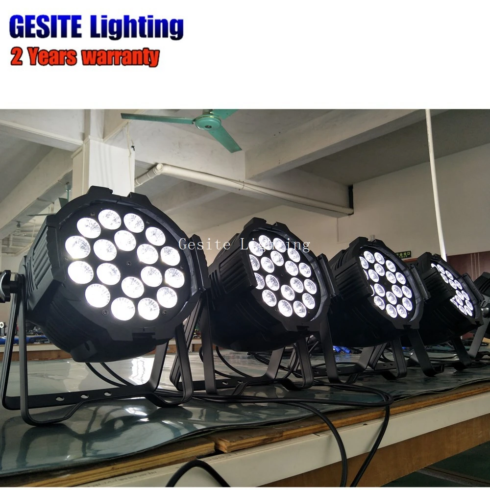 Luzes do Palco Luz com dj 8 Pçs e lote Mini Led Par Pode 18x18 w Rgbwa uv Dmx Profissional 18 8 pçs lote Mini LED Par Pode