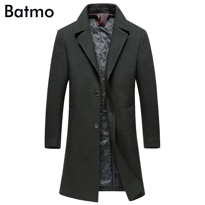 BATMO 2018 Новое поступление Зимний высококачественный шерстяной Повседневный Тренч