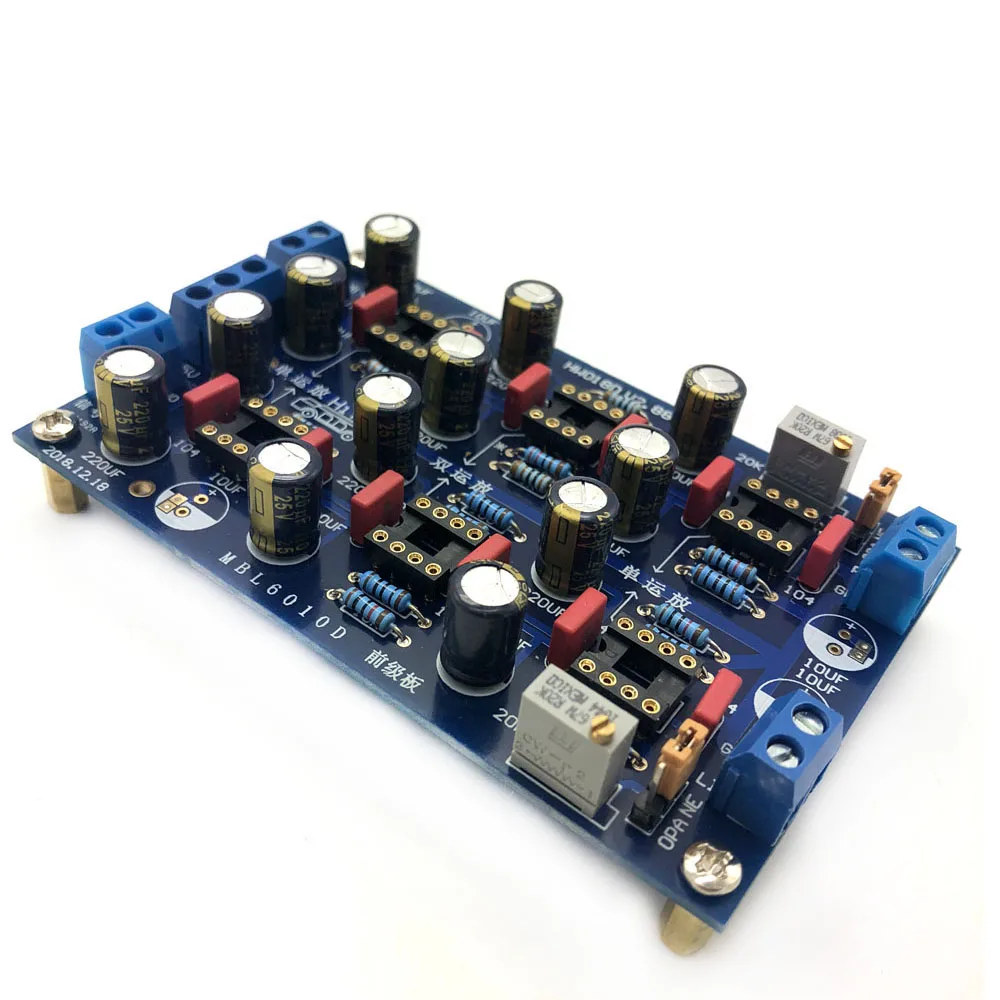 HIFI opamp MBL6010D предуселитель, тон аудио платы предварительного сигнала буферный усилитель модуль для NE5532 NE5534 T0047