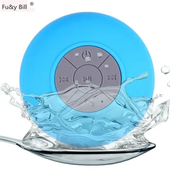 

(10 pcs/Lot) Mini Portable Subwoofer Shower Waterproof Wireless Bluetooth Speaker Car Handsfree Receive Call Music Suction Mic