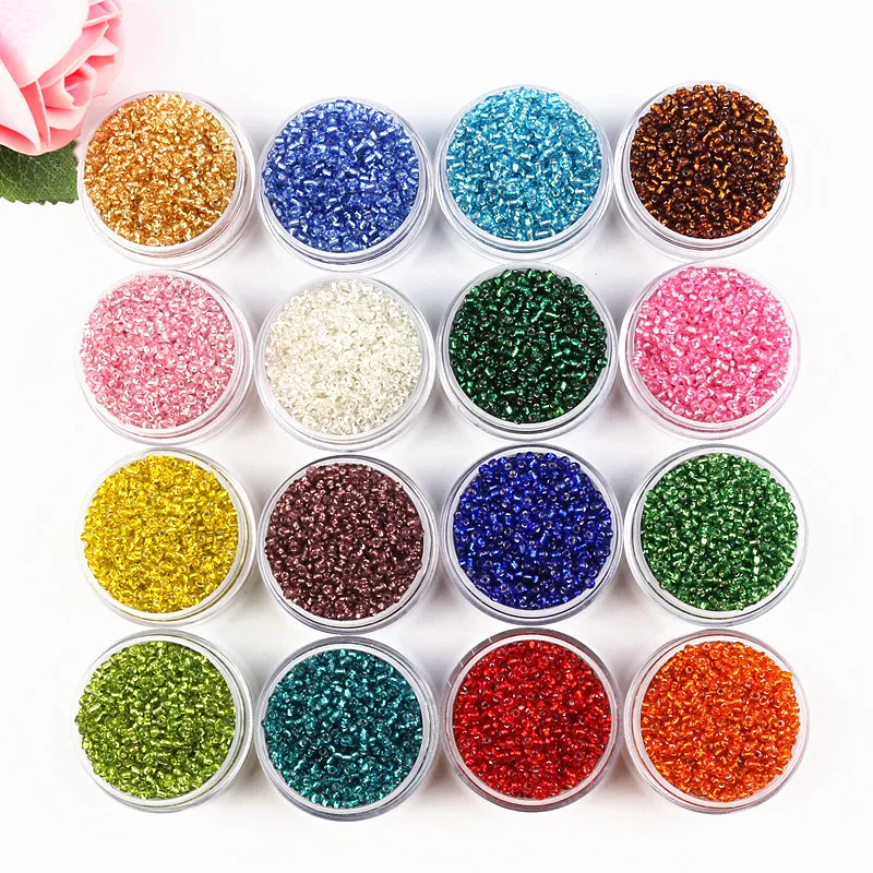 Wholesale 2000pcs Silver Color Seed Glass Spacer Beads 2mm Jewelry Findings