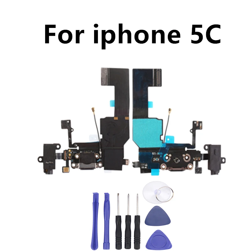 1pcs New Charger Charging Port USB Dock Connector replacement For iPhone 5C Headphone Audio Jack Flex Cable |