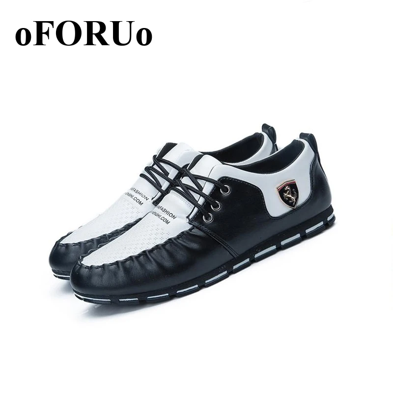 British Style Running font b Shoes b font Brand Man s Lace Up Flat font b