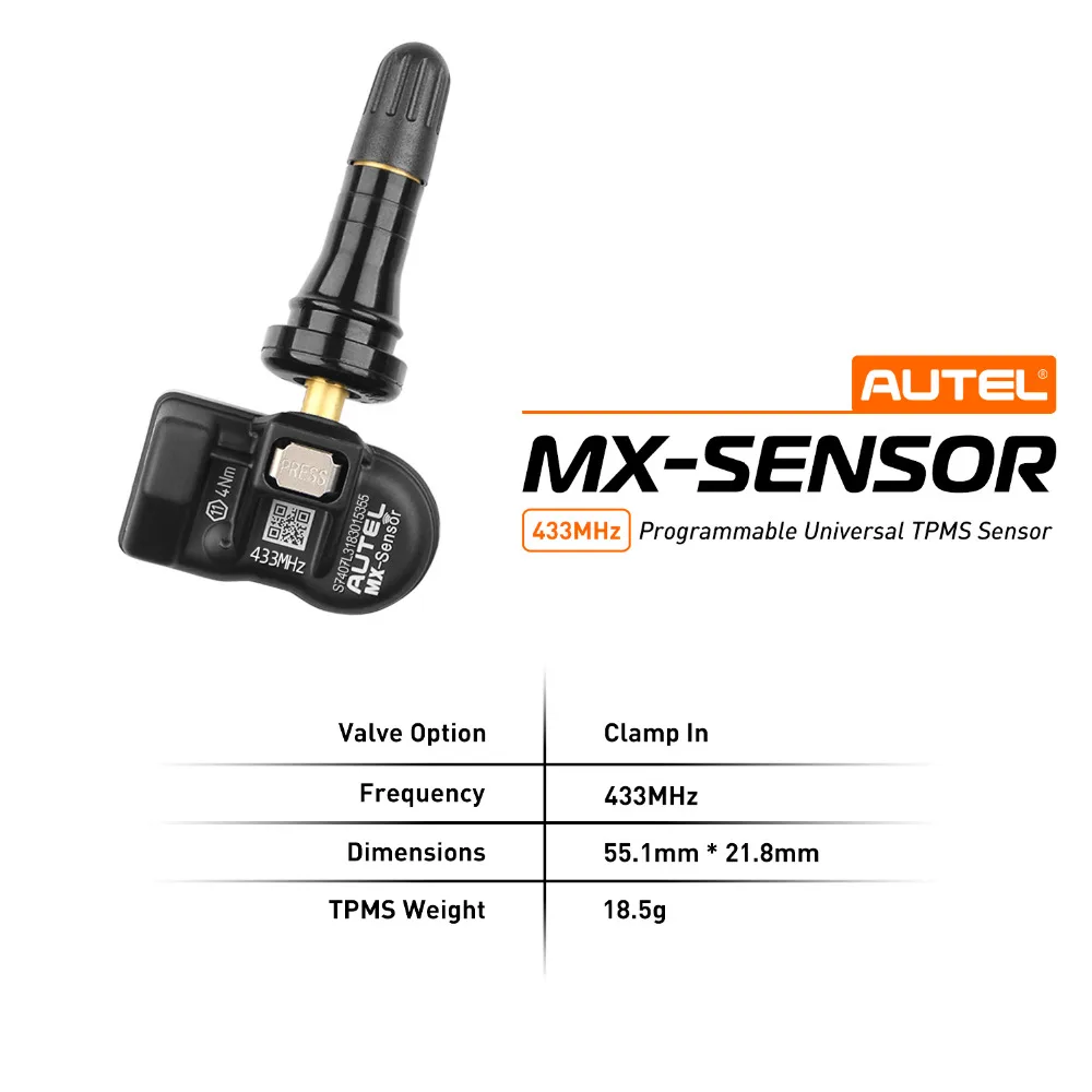 AUTEL TPMS сенсор 433 315 МГц MX-sensor Датчик давления в шинах Мониторинг шин TPMS автомобильный Программируемый датчик OE УРОВНЯ