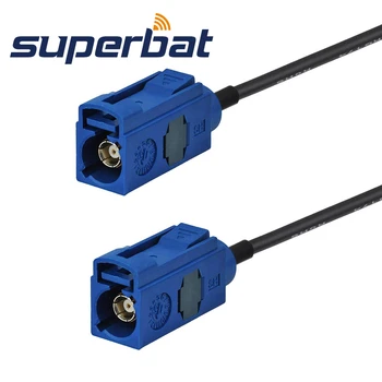 Superbat FakraC Female Jack Straight to Fakra C Jack Straight Pigtail RG174 6M GPS Antenna Extension Cable fakra z female right angle to two dual fakra z male conversion radio fakra extension cable antenna adapter for vw