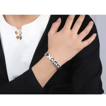 Титановый стальной магнитный браслет корейский стиль радиационный защитный браслет для мужчин KQS8