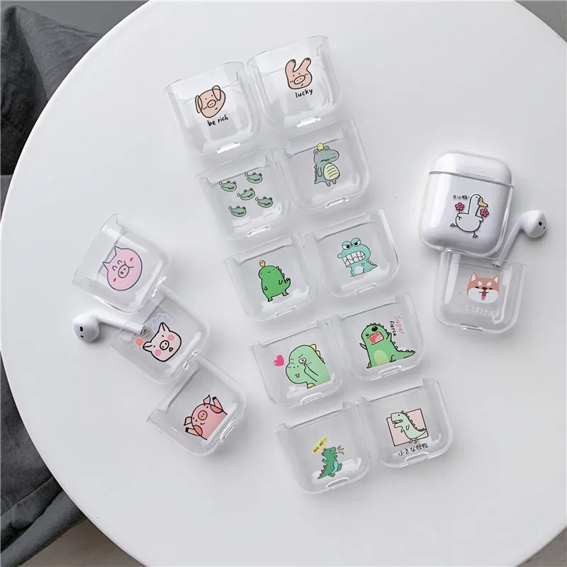 Милый чехол для Apple AirPods беспроводной Bluetooth наушники защитный жесткий Airpods