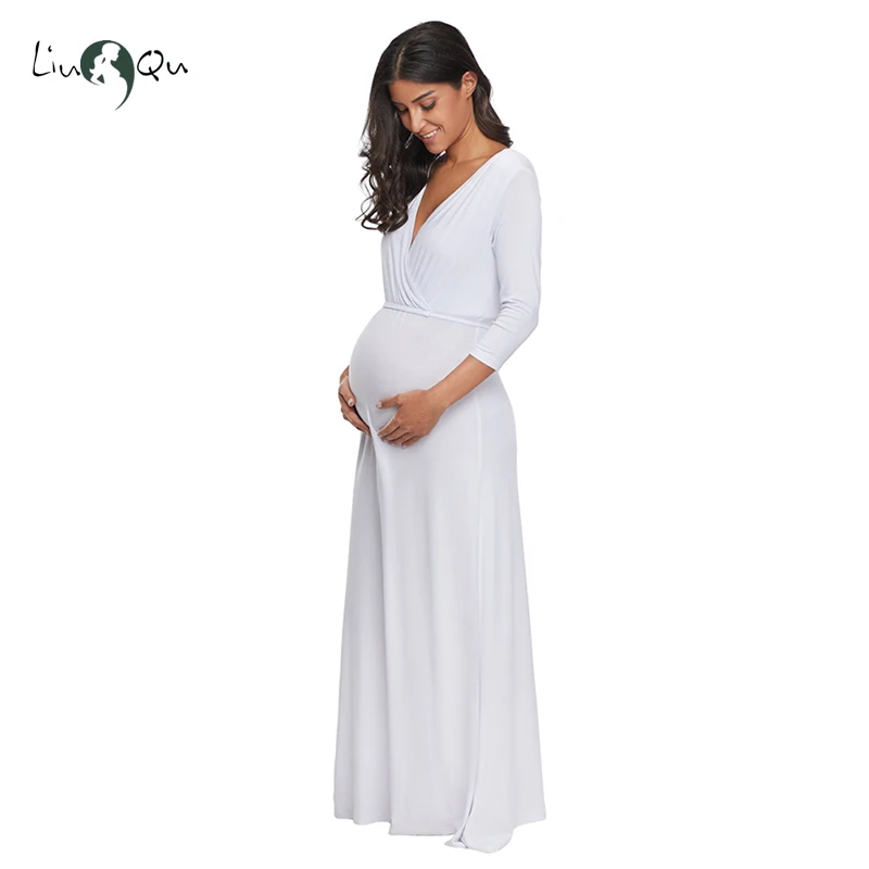 

Baby Shower Photophy Maternity Dresses Maxi Long Pregnancy Dress Pregnant Women Clothing Maternity Dresses For Photo Shoot