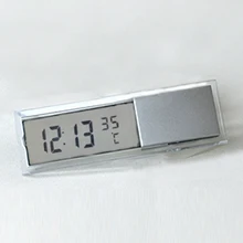 Новая одежда для маленькой девочки 2 в 1 Автомобиль Электронные часы многоцелевой автомобиль ЖК-дисплей электронные часы термометр устройство ЖК-дисплей часы для автомобиля номер