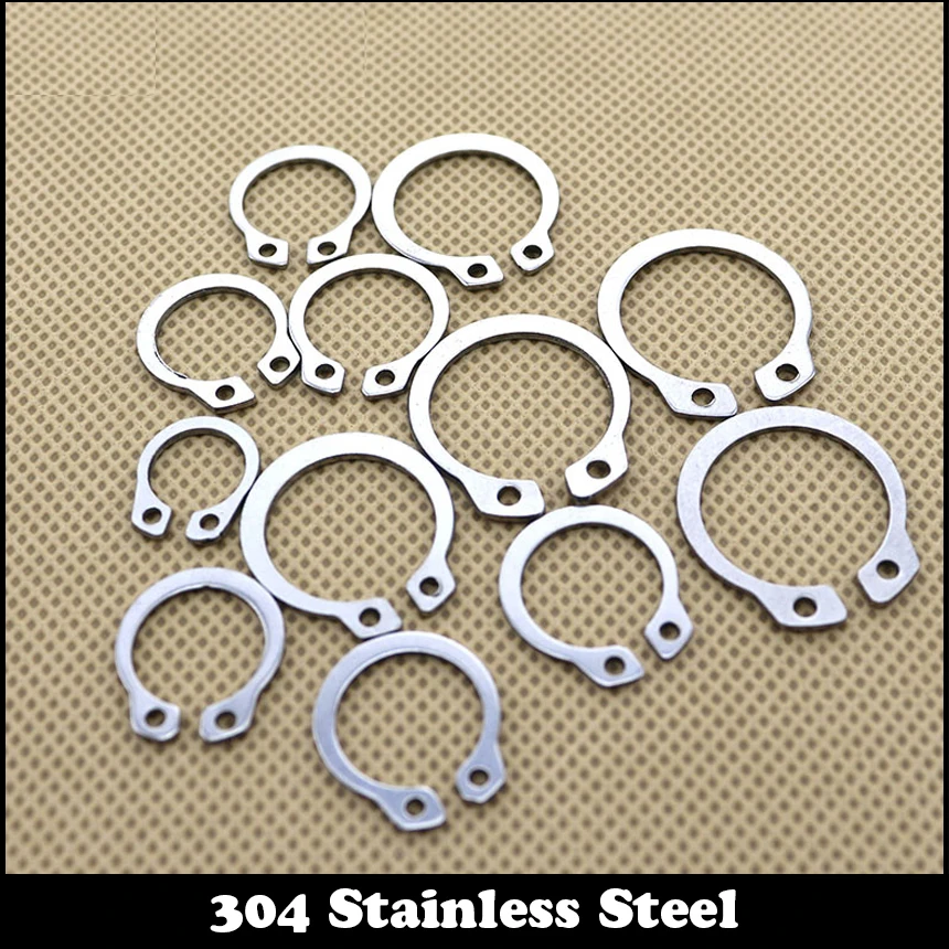 50pcs M9 304 Stainless Steel 304ss Spring Washer DIN471 C Type Snap