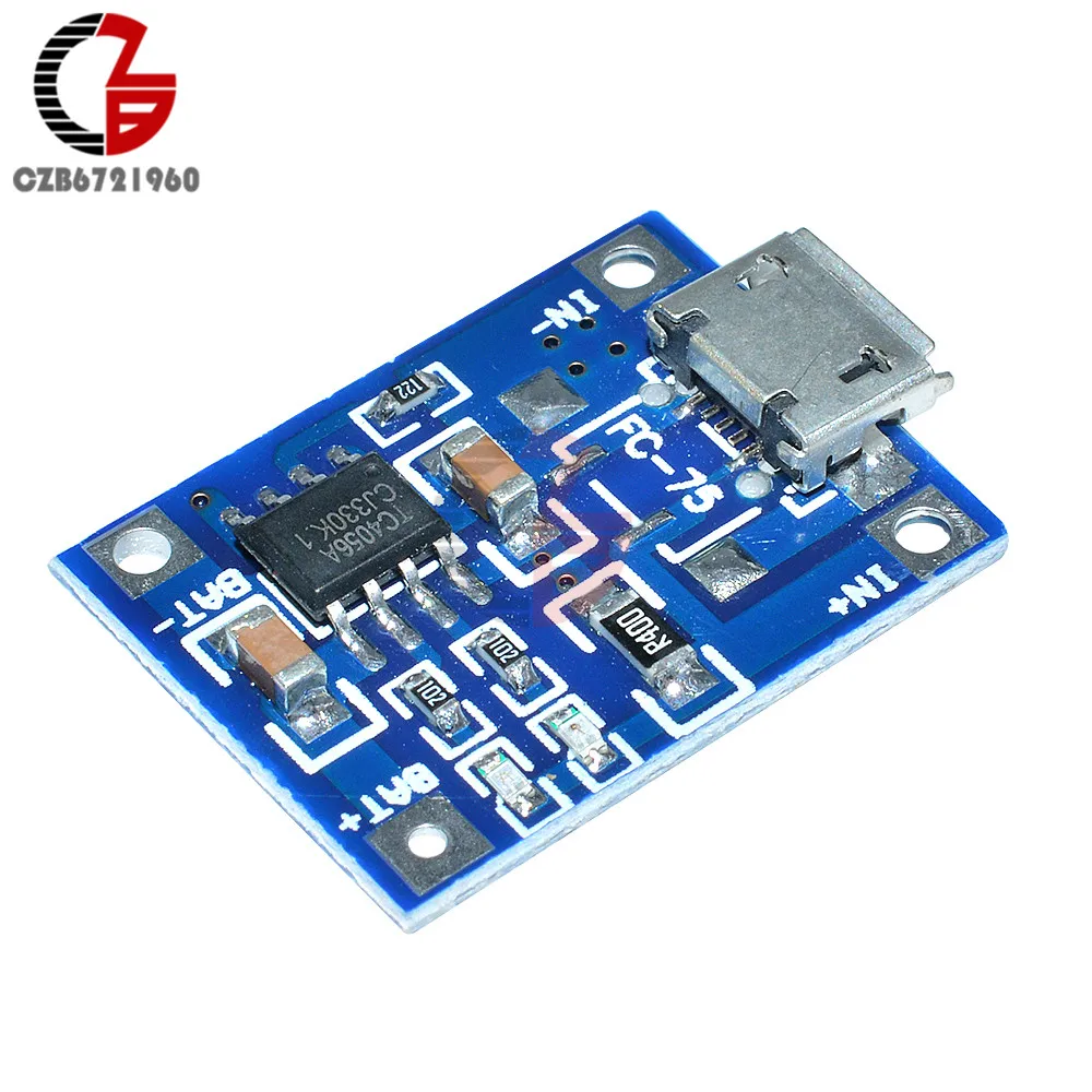 5 шт. TP4056 Micro USB в 1A 18650 плата зарядного устройства для литиевой батареи
