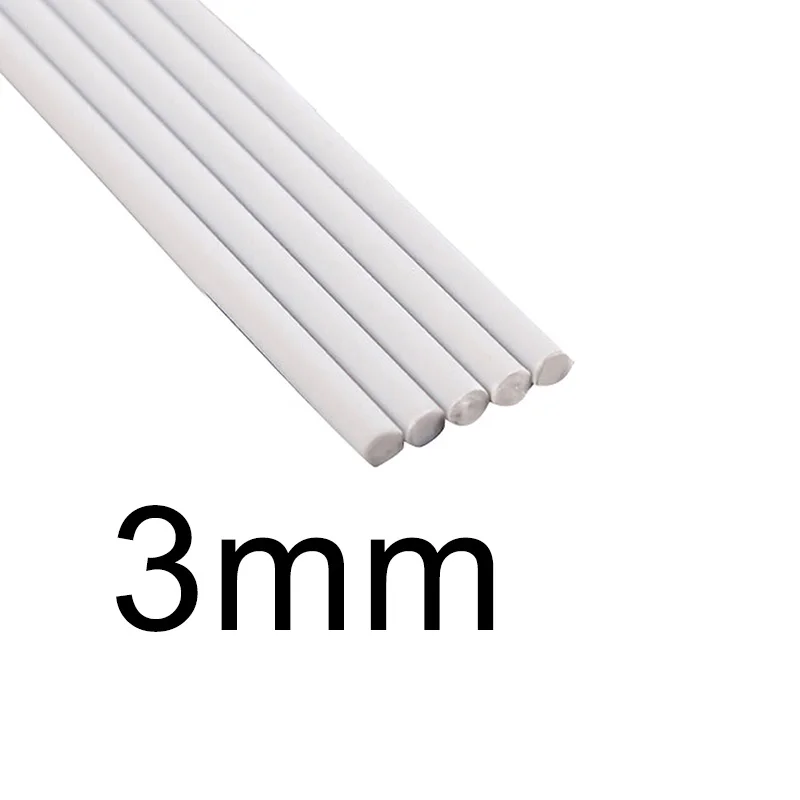 

White Plastic Solid Rods Tube Assorted Cylinder Pole For DIY Sand Table Model