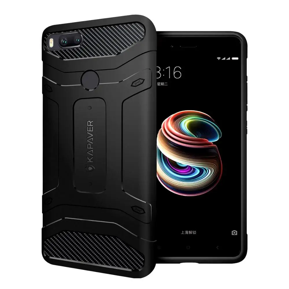 Kappaver задняя крышка чехол для Xiaomi Mi A1 жесткий прочный твердый черный ударопрочный