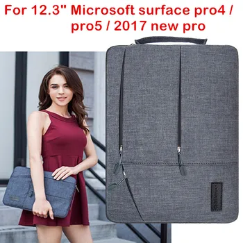 

Laptop Sleeve Bag For Microsoft Surface Pro 4 5 6 2017 New Surface Pro Tablet Case Waterproof Hand Holder Pouch Keyboard Cover