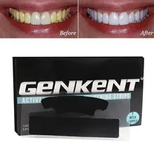 Genkent отбеливающие полоски для черных зубов активированный уголь профессиональные эффекты плюс отбеливающий инструмент для зубов