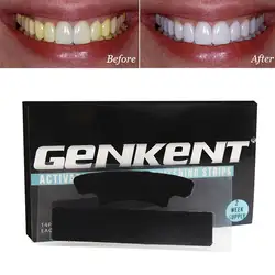 Genkent черный отбеливание зубов полоски активированный уголь Professional Effects Plus Whitestrips отбеливание зубов инструмент