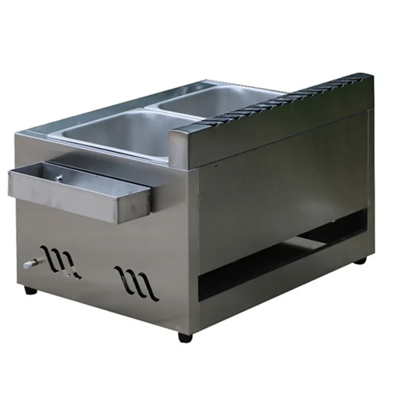 US $119.00 10L Commercial stainless steel LPG gas deep fryer for churros french fries chicken twister spiral tornado potato ZF