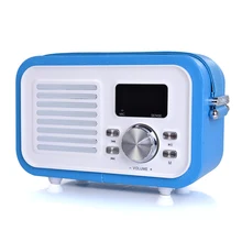 

ENUOSUMA 1800mAH PU Leather Retro Portable Bluetooth Speaker Wireless Sound System 3D Stereo Music