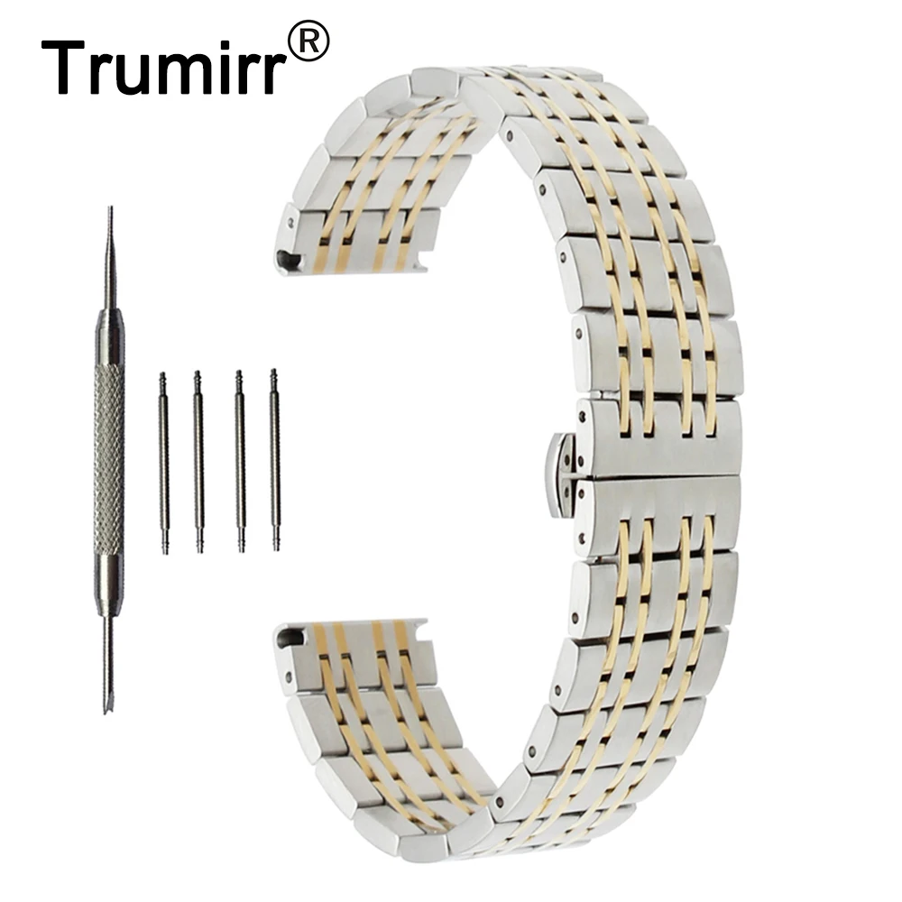 18mm 20mm 22mm Stainless Steel Watch Band for Longines L2 L3 L4 Master
