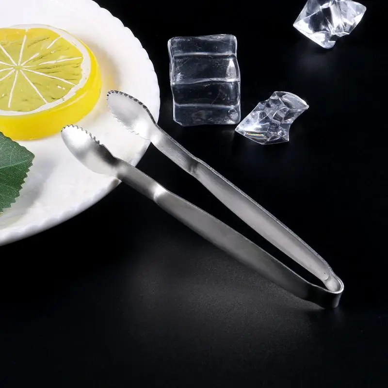Stainless Steel Sugar Clamp Tongs Clip Ice Cube Coffee Bar Buffet Kitchen Gift 