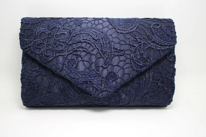 KEENICI Hollow Lace Clutch Bag New Lace Satin Evening Bags High-grade Silk Party Bag Exquisite Day Clutches Crossbody Chain Gift