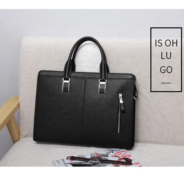 Элитный бренд кожа для мужчин портфель для ноутбука модные бизнес сумки повседневное кожаная сумка для