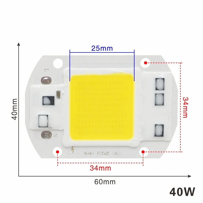 Светодиодный чип COB 110 В 230 220 10 Вт 20 30 40 50 вход IP65 умный IC светодиодный прожектор