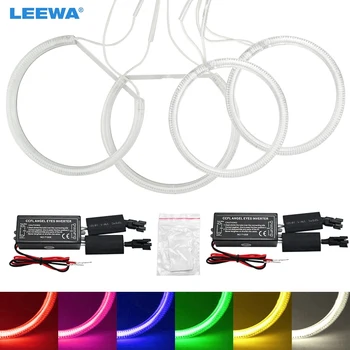 

LEEWA 2X115MM 2X131MM 4pcs/Set Special Car CCFL Halo Rings Angel Eyes Light for Chevrolet Aveo 2012 Headlight DRL white #CA1251