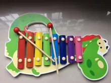 8 scales baby cartoon wooden xylophone music instrumental toys Kids Child Orff Percussion piano early learning