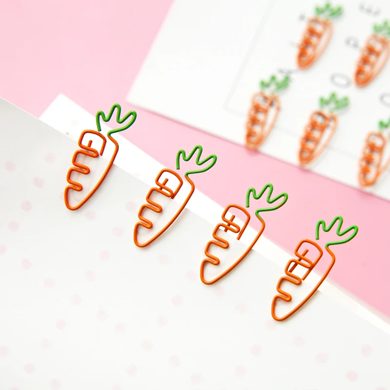 13 шт. креативная для фруктов, моркови Скрепка, модная металлическая Закладка, красивая книга, страница, марка для детей