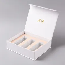 Роскошная упаковочная коробка с лентой на заказ ручной работы, УФ цветная печать жесткая упаковка Ювелирная Подарочная коробка- PX10731