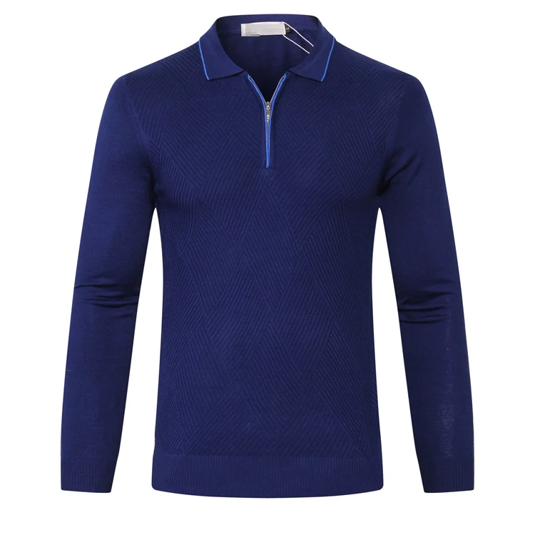 

TACE&SHARK Billionaire sweater men's 2018 launching zipper collar comfort casual solid color gentleman M-5XL free shipping
