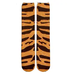 LIASOSO Новый 3D принт животный принт чулки Для мужчин женская обувь Тигр со змеиным узором носки с зеброй хип-хоп Для женщин хлопковые носки A197-3