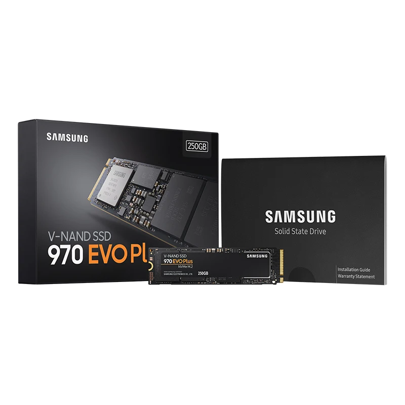 Samsung SSD M2 970 EVO Plus 250 ГБ 500 Гб 1 ТБ NVMe M.2 2280 NVMe Внутренний твердотельный накопитель 3300 МБ/с./с SSD PCIe 3,0x4, NVMe 1,3