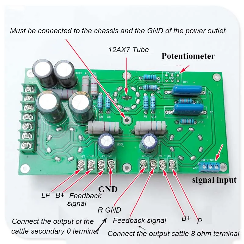 Lusya 12AX7/ECC83 push 6P6P/6V6GT трубка, Усилитель мощности доска 4 Вт* 2 стерео канала готовой платы без трубки T0732