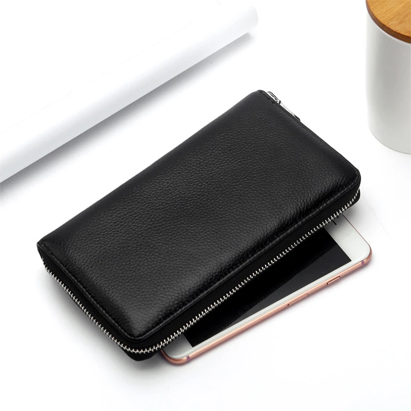 Женский кошелек клатч из натуральной кожи с отделением для карт|business card holder|card