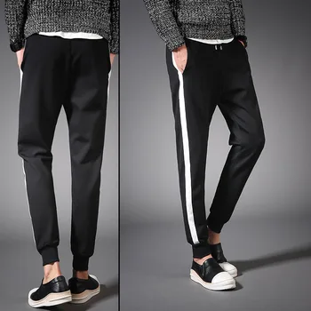 

Long Leisure Pants Men Bottoms Autumn Spring Male Clothes Striped Jogger Haren Pants Sweatpants Sportswear Trousers