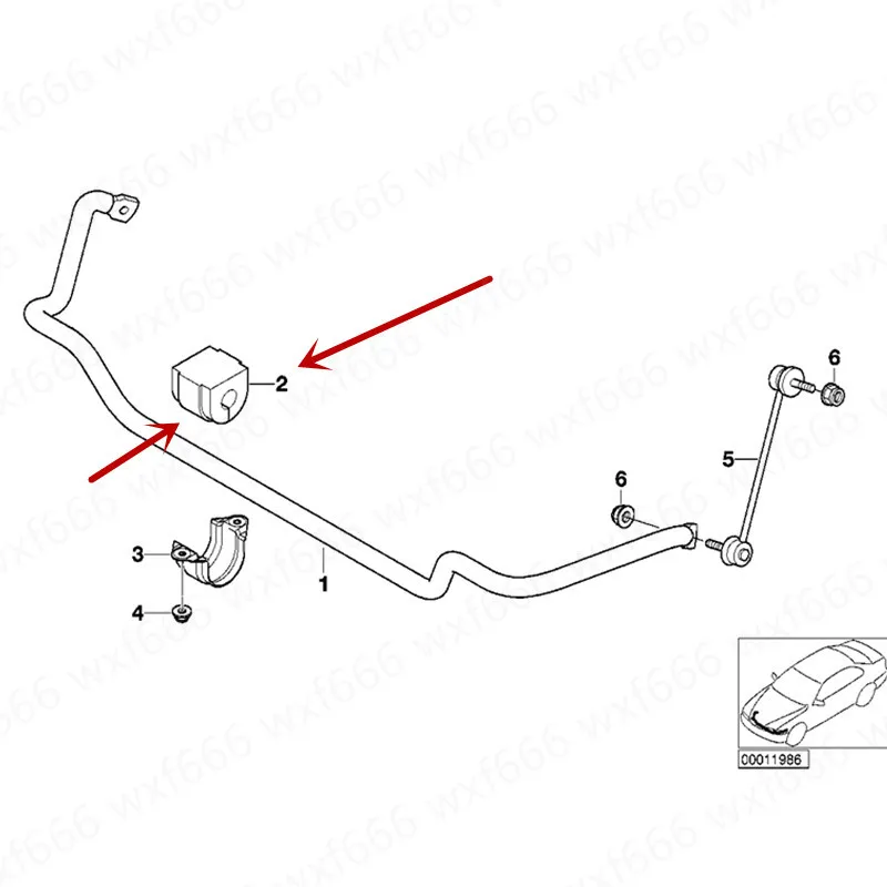 Передняя подвеска резиновый подшипник 325 E90 M3 E46 328i2004-2006b mw 3 серии сбалансированный стержень Резиновый рукав стабилизатор для удочки втулка