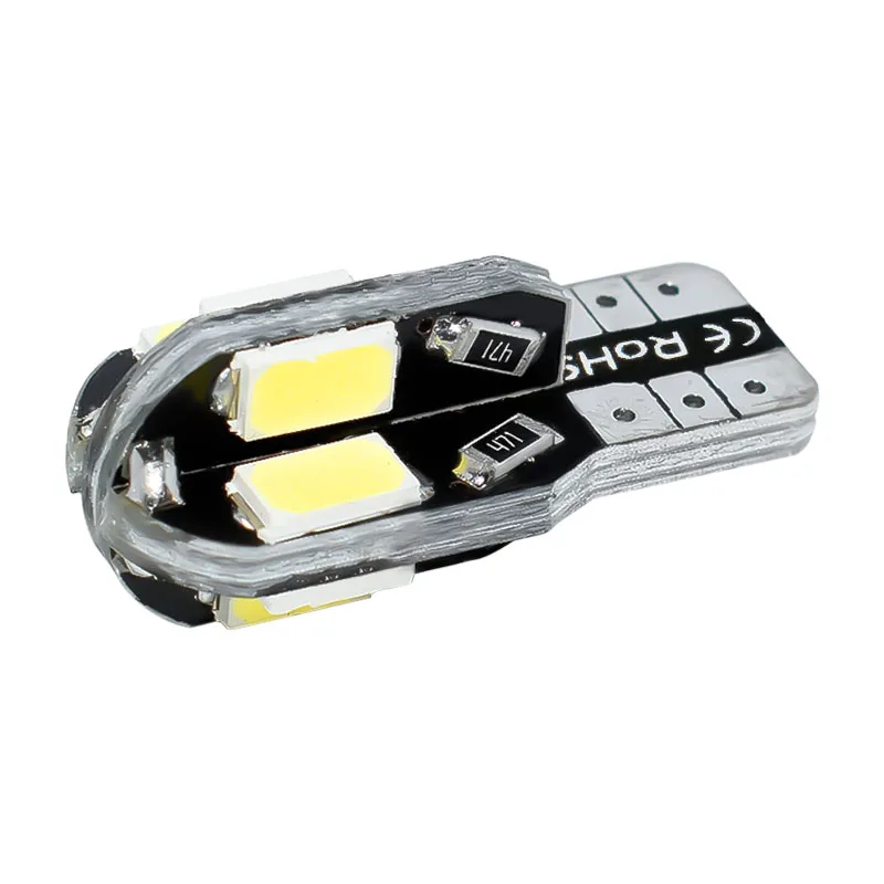 10 шт Высокое качество T10 8SMD 5630 Светодиодный Автомобиль светильник Canbus НЕ OBC ERROR Авто Клин лампа 2825 W5W 8 SMD 5730 светодиодный парковочная лампа 12V 10X