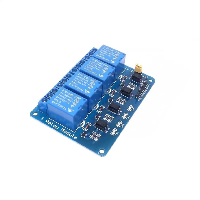 

4 channel relay module 5V 4-channel relay control board with optocoupler. Relay Output 4 way relay module for arduino