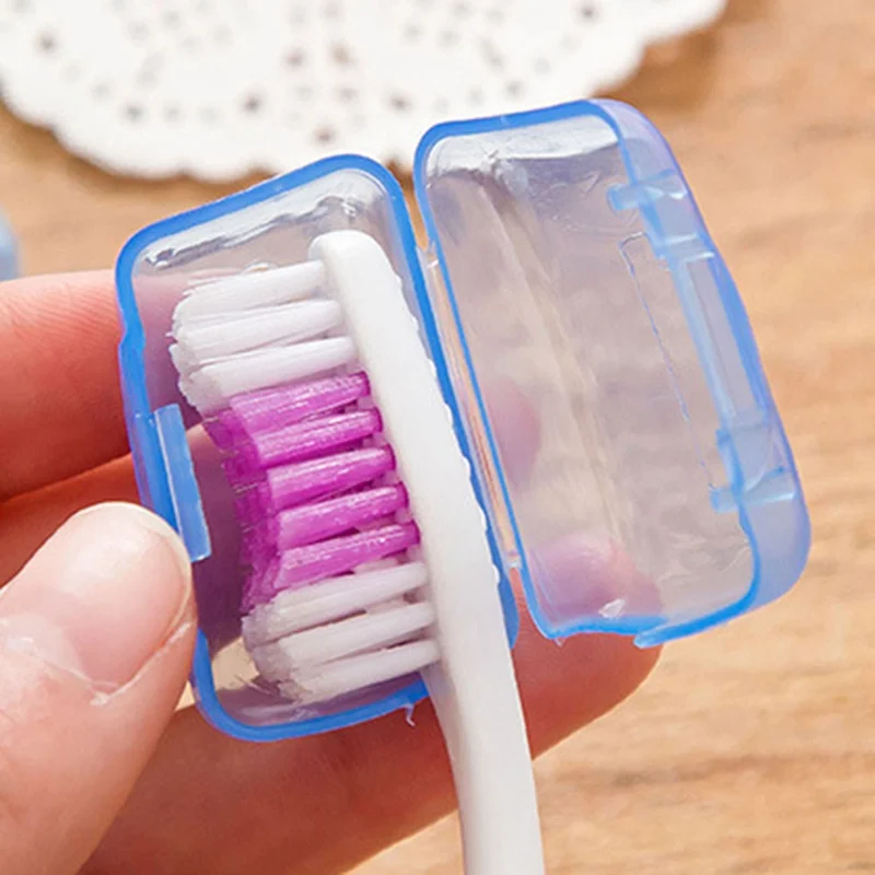 

1Set/5Pcs Portable Travel Camping Toothbrush Head Toothbrush Case Protective Caps Health Germproof Toothbrushes Protector