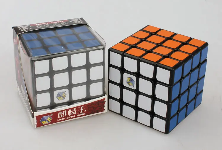 ZhiSheng YuXin Qilin черный/белый 62 мм 4x4x4 Магический кубик Скорость Твист Головоломка кубики развивающие игрушки специальные игрушки
