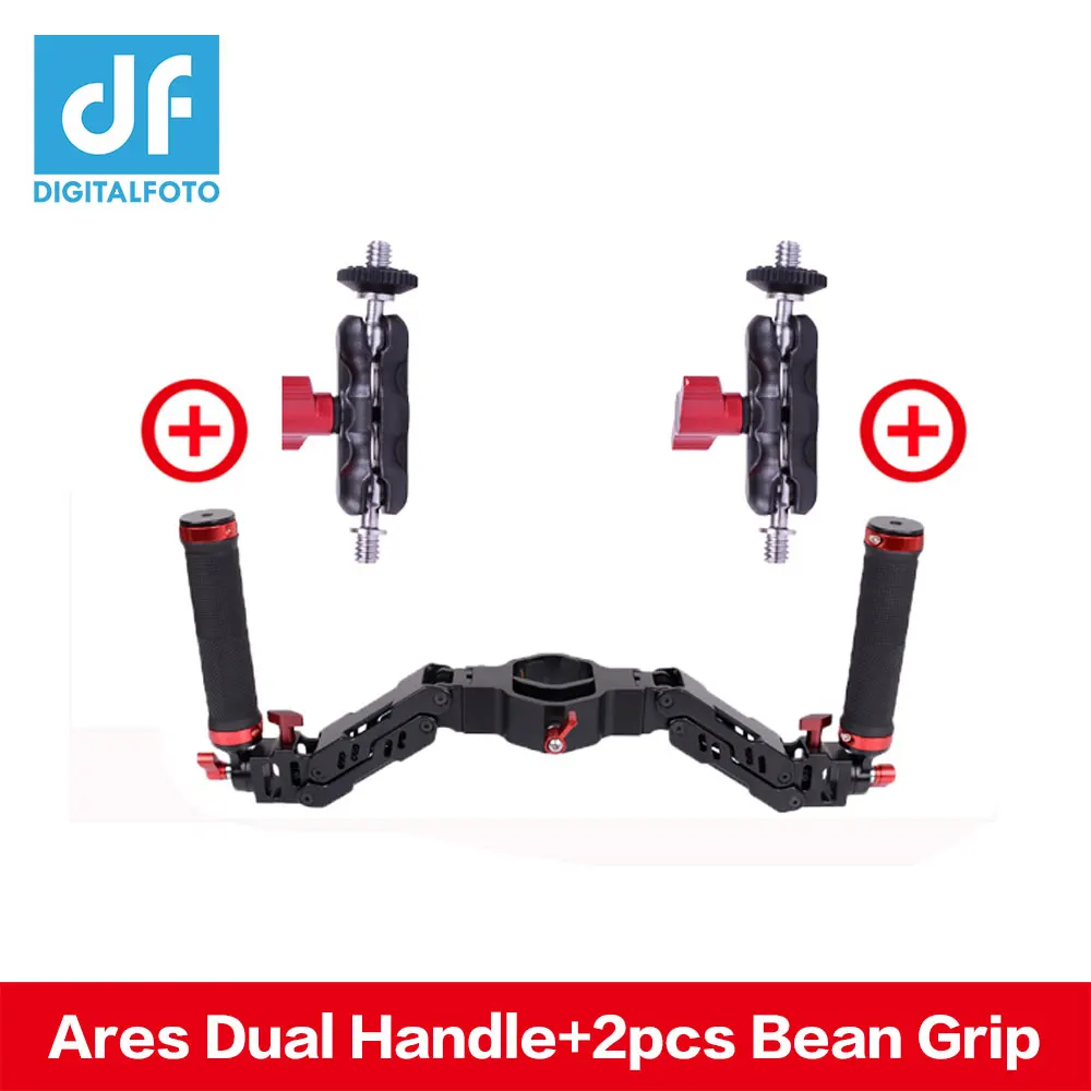 5 кг Bear Ares Gimbal ручная ручка съемная пружина двойная ручка для крана 2 Crane Plus DJI RONIN SC/S AK2000 AK4000 Moza Air 2 - Цвет: Серый