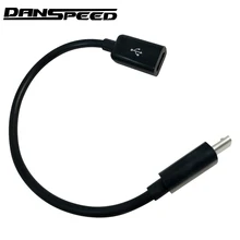 DANSPEED 10 см Micro USB мама к Micro USB папа F/M удлинитель Дата зарядный кабель черный