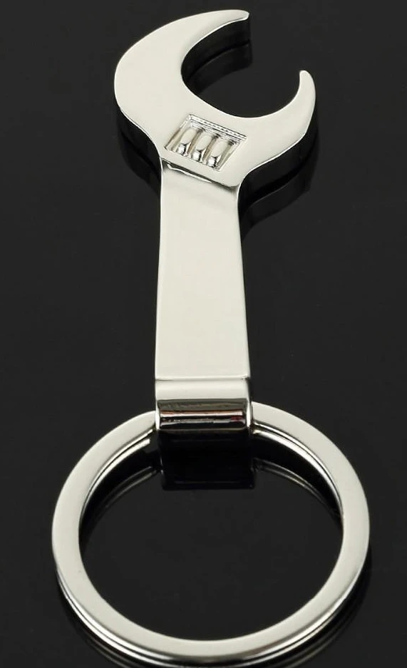 

30pcs/lot Eco-friendly Silver Metal Wrench Spanner Beer Bottle Opener Key Chain Keyring Gift VE495 P40